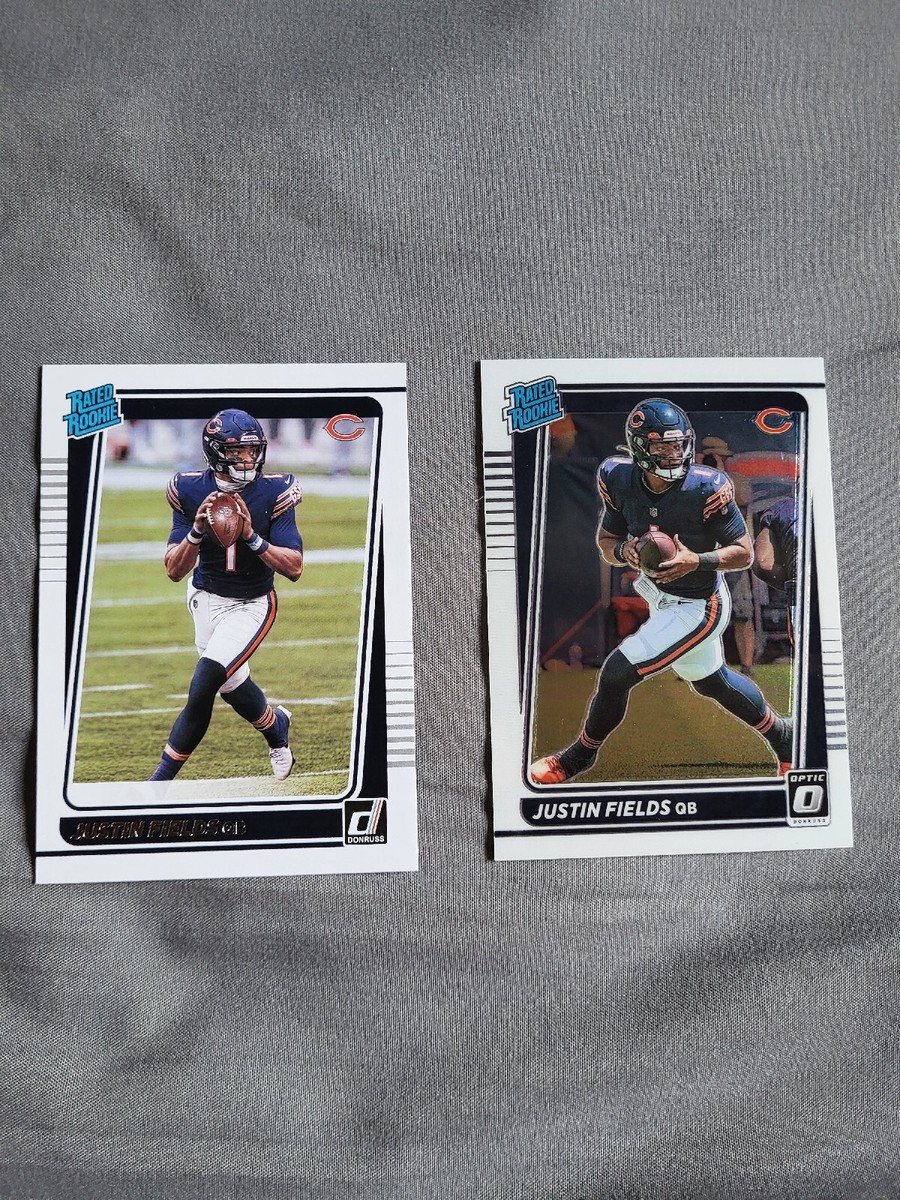 Justin Fields rated rookie サイン NFL カード 2021 rated rookie & 2021 Optic rated rookie Justin Fields #204