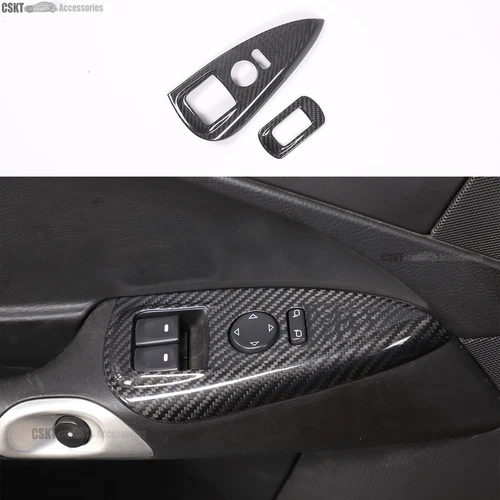 Real Dry Carbon Fiber Full Interior Trim Cover Set Fits Corvette C6 2005-2013 - Picture 12 of 33