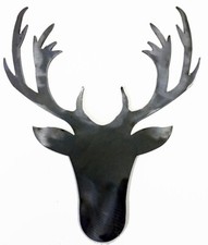 Silhouette Stag Head Buck Deer .072" Thickness Steel Metal Flat Solid MC1462