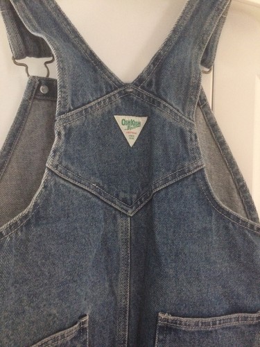 Oshkosh Bgosh Vestbak Kids Denim Blue Jean Overalls Shorts Size 6X - Picture 4 of 4