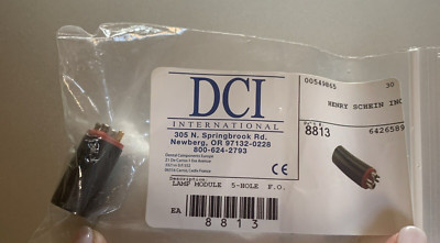 DCI Dental Lamp Bulb Module Fiber Optic Light Source 5-Hole Red ISO-C #8813