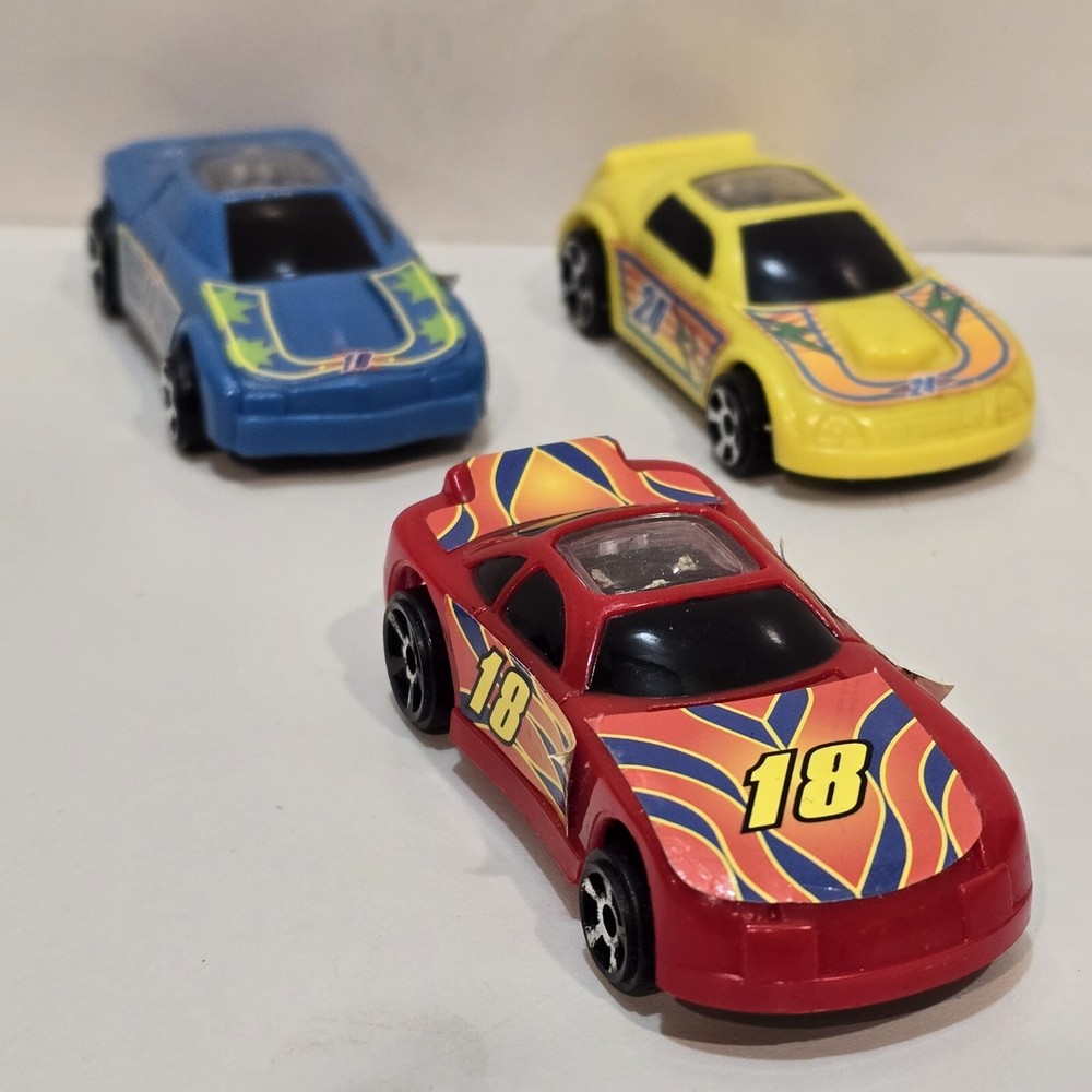 Three 2005 MMTL Diecast Race Cars w Light-up Tops 3