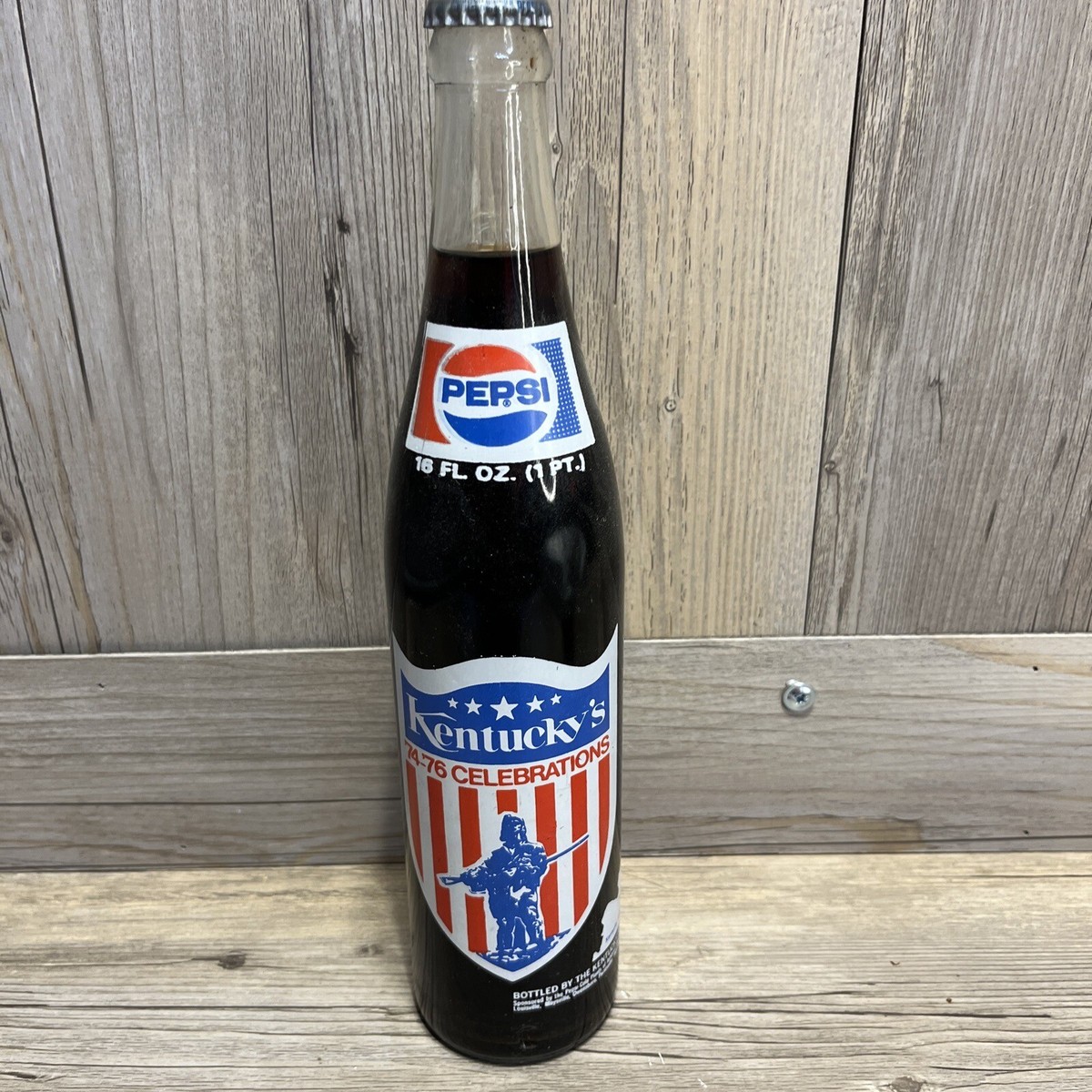 Pepsi Cola Commemorative Kentucky's 74-76 Celebrations 16 oz Glass