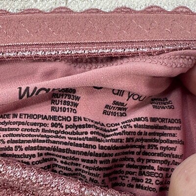 nyalon Lot Of Three Warner's Women's Size 10 3XL Panty Brief Hipster Lace