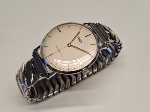 Vetta orologio vintage uomo o donna meccanico carica manuale 34 mm cal. 320 - Foto 4 di 12