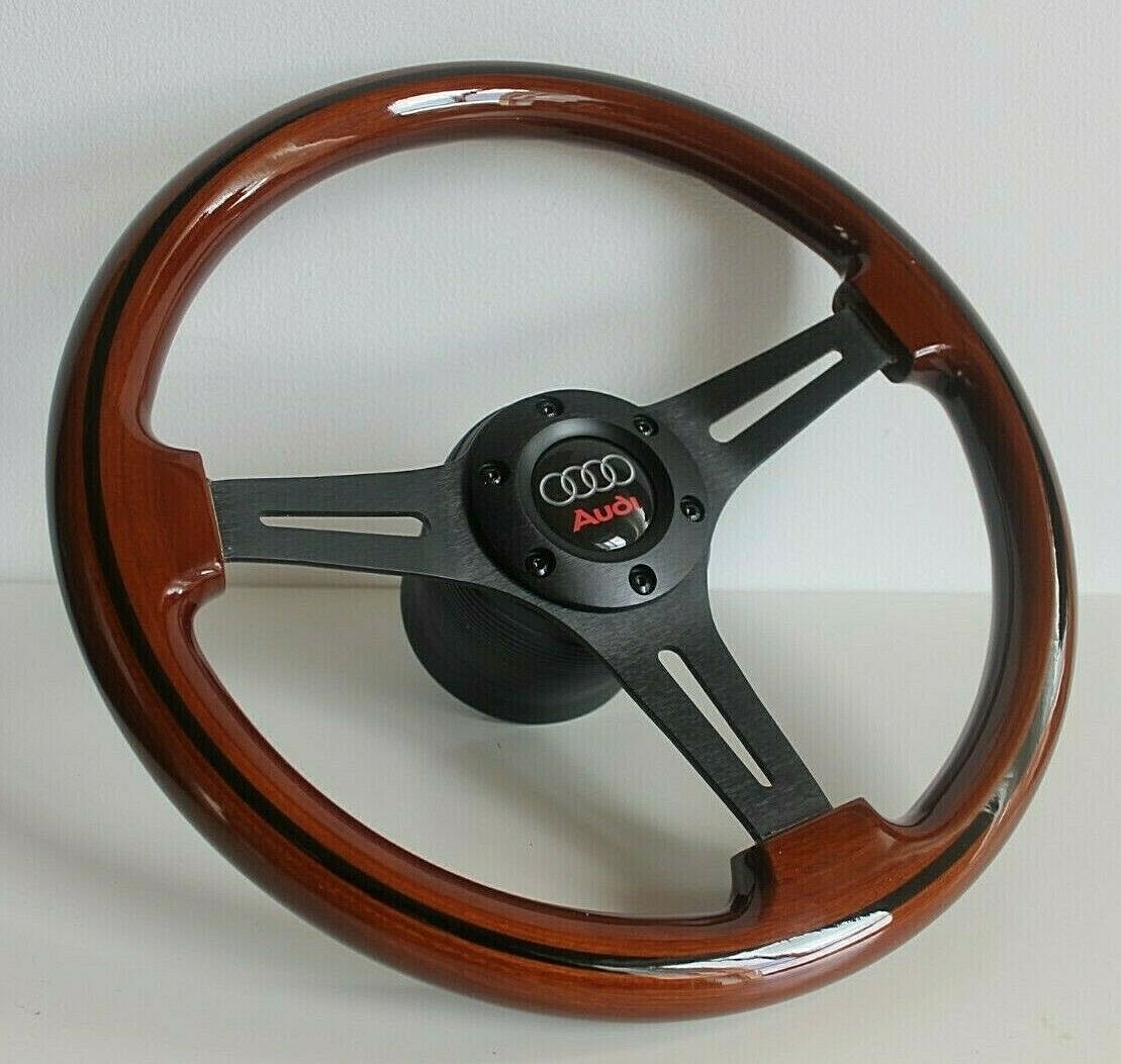 1986-1996 Audi 80 90 100 B3 B4 S2 RS2 Classic Wood Wooden Steering
