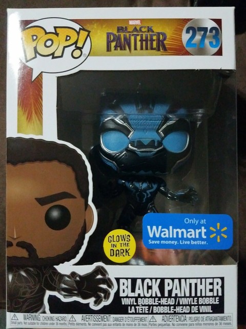Funko Pop Marvel Black Panther Walmart Glow in The Dark for sale online | eBay