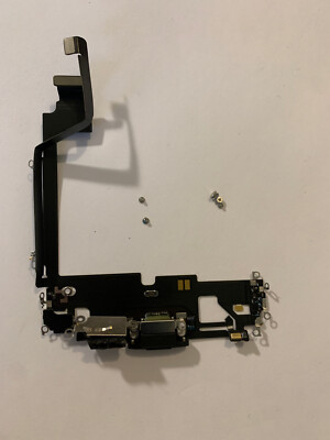Apple iPhone 12 pro max oem Charging Port microphone Flex Graphite
