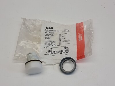ABB ML1-100W Modular Pilot Light - Pilot Light Head - White - Illuminated