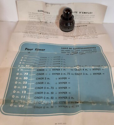 SOM BERTHIOT COMPLÉMENT d'optique HYPER CINOR + bouchon arrière