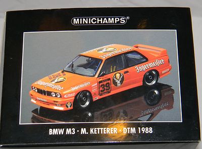MINICHAMPS (1/18) BMW M3 DTM イエガーマイスター 1 18 MINICHAMPS BMW M3 DTM 1988 #39 Jagermeister E30 for