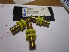 1/2" Hose Brass Hose Splicer QTY 3