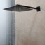 thumbnail 4 - 12" Black Bathroom Shower Faucet Set Square Shower Head Tub Mixer Wall Mount Tap
