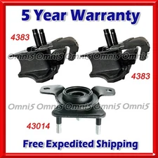 O107 Fits 2017-2022 Nissan Armanda 5.6L RWD AUTO Motor & Transmission Mount 3pc