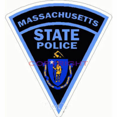 State of Massachusetts Flag Reflective Decal Bumper Sticker