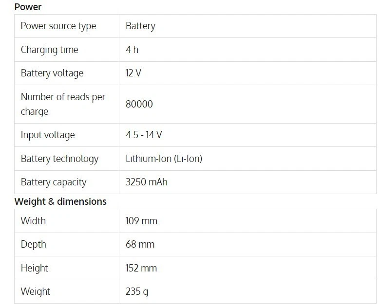 DATALOGIC GRYPHON GM4500, KIT,HIGH DENSITY, 433 MHZ,HEALTH CARE, GM4500-HC-433K1 - Image 4 of 4