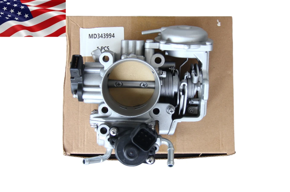 Cuerpo de acelerador genuino para Mitsubishi Montero Sport 1998-2003 3,0 L V6 MD343994 Foto 2 de 4