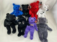 VINTAGE WWF WWE OFFICIAL ATTITUDE LARGE BEARS Set of 8 Different SABLE, KANE
