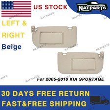 Pair Beige Sun Visor Wo Light For 05-10kia Sportage 85202-1f690lx 85201-1f690lx Pair Beige Sun Visor Wo Light For 05-10kia Sportage 85202-1f690lx 85201-1f690lx
