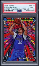 2025 Topps Cooper Flagg True #1/1 Platinum Foil Power Players Rookie PSA 9 PP-16
