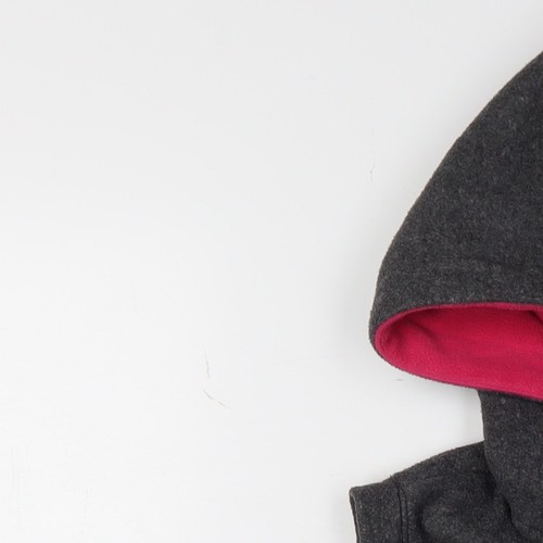 GAP Gilet smanicato donna grigio con cappuccio, taglia S - Foto 6 di 12