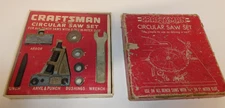 VTG SEARS CRAFTSMAN No. 9-3530 CIRCULAR SAW SET in Original Box