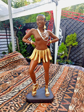 Josephine Baker Music Hall Red Mill Folies Shepherdess Statue Singer Artist