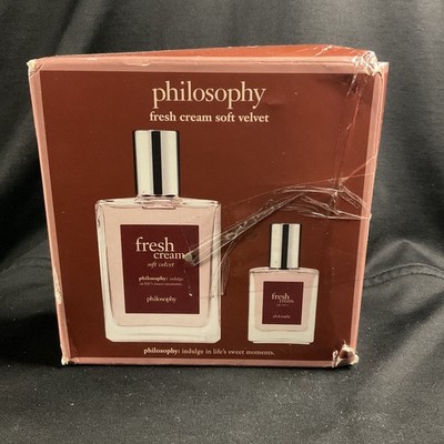 Philosophy Fresh Cream Soft Velvet Eau De Toilette Set 2 fl oz & .5 fl oz