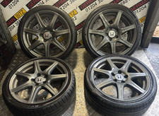 HONDA CIVIC MK8 2005-2011 SET OF 4 18 INCH ALLOY WHEELS 225-40-18 SMT875A ENKEI