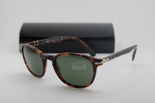 NEW PERSOL P 3148-S 9015/31 HAVANA SILVER GREEN LENS AUTHENTIC SUNGLASSES 50-20