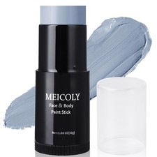 MEICOLY Grey Face Body Paint Stick 1.06 Oz Waterproof Sweatproof Cosplay Makeup