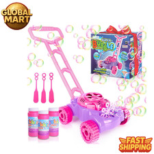 Bubble Lawn Mower for Toddlers 1-3 Outdoor Bubble Machine Push Toy Fun