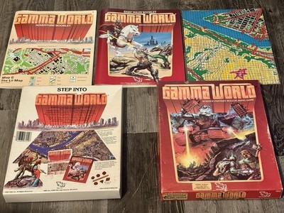 TSR Gamma World 2nd Edition Box Set (1983) w/ Map 7010