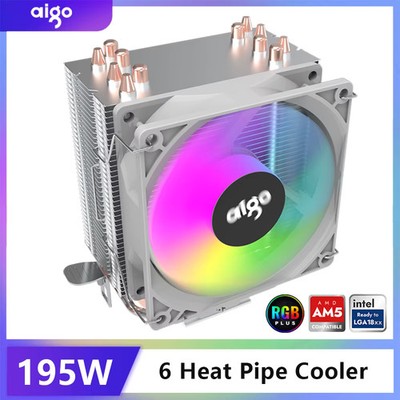 Aigo ICE CPU Cooler with 90mm RGB Fan for Intel & AMD Sockets