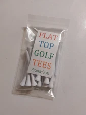 Golf Flat Top Tees Gag Gift Idea - Fun Prank Joke White 20 pcs