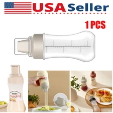 5 Hole Squeeze Bottles With Cover For Sauces Plastic Condiment Ketchup Dispenser