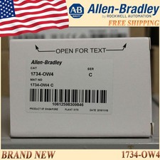 New Sealed  AB 1734-OW4 POINT I/O 4 Point Dig...