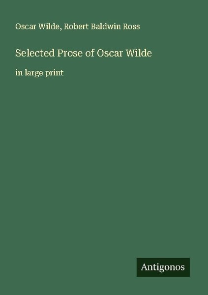 Selected Prose Of Oscar Wilde Oscar Wilde-image