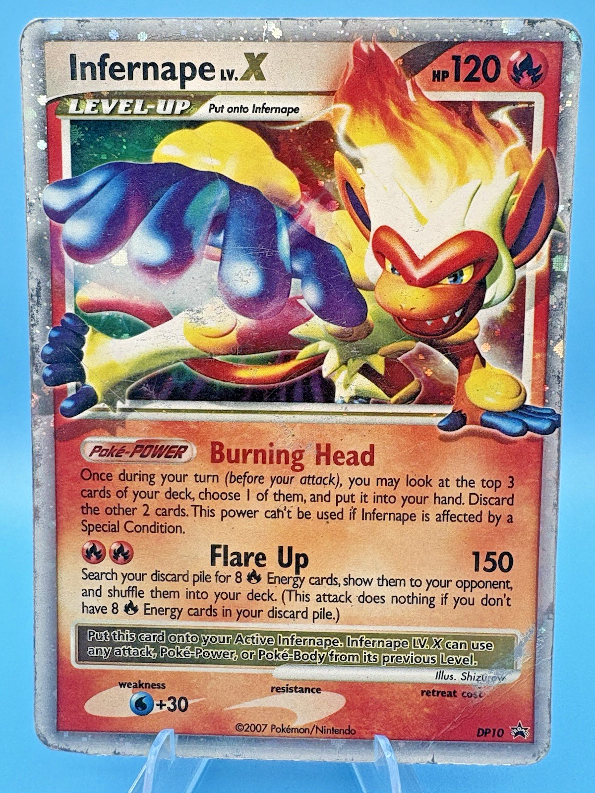Infernape LV.X DP10 Diamond and Pearl Holo Black Star Promo