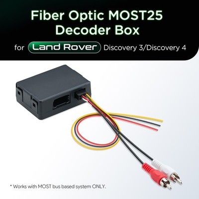 XTRONS Optical Fiber Decoder Box mit D2B Bus System für LAND ROVER Discovery 3 4