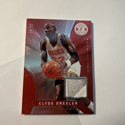 2012/13 Panini Totally Certified Clyde Drexler #/49 Rockets GU Patch Jersey #195