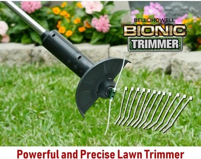 Bell Howell Bionic Trimmer, Rechargeable Portable Garden Trimmer - Silver, Black