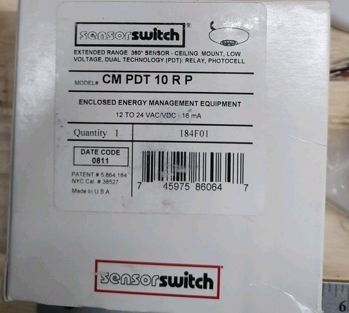 NOS Acuity Controls CM PDT 10 Sensore Montaggio a Soffitto Sensore 360° 12-24VAC Bianco - Foto 2 di 6