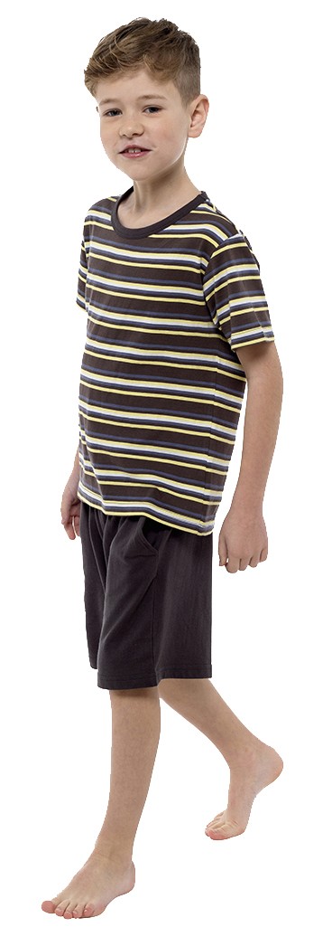 i-Smalls Jungen Pyjama Set gestreift lange Hose kurz Oberteil i-Smalls Jungen Pyjama Set gestreift lange Hose kurz Oberteil