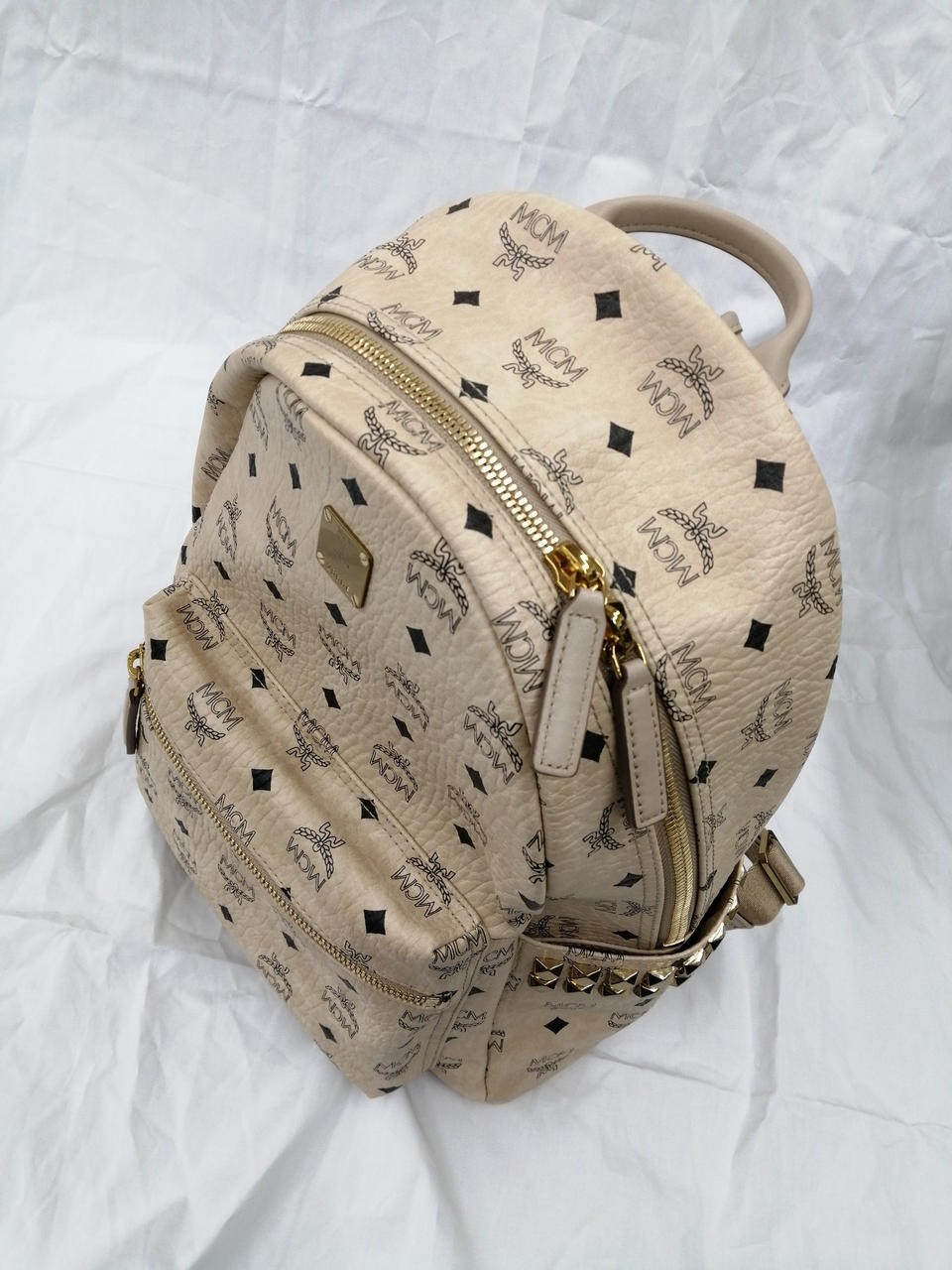 Side Studs Backpack Model All Over Pattern MCM - image 10