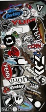 Fishing Sticker Set Of 8 Simms Costa Daiwa Shimano Penn Yum Kuiu Orvis Smith Bas