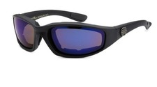 Sunglasses Choppers Foam Padded, Dark Multi Color Lens, Black Frame, NWTags