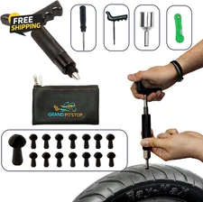 20 Pcs Tubeless Tire Puncture Repair Kit with Mushroom Plug for Tyre Punctures