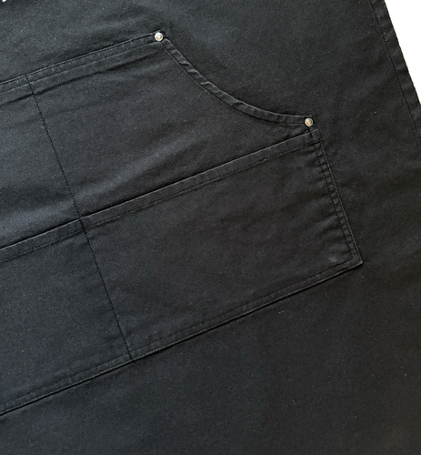 THE ARTISAN by REPRIME Heavy Duty Apron Black Cotton Cooking Baking BBQ One Size - Picture 8 of 12