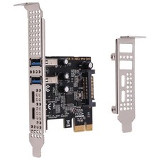 2X(PCI Expansion Card 4-Ports (Type-C+A) USB 3.2 Expansion Card 5Gbps High4953
